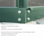 Preview: SET Vitavia Gewächshaus Diana 11500 4mm HKP 264x445 smaragd + Fundamentsrahmen